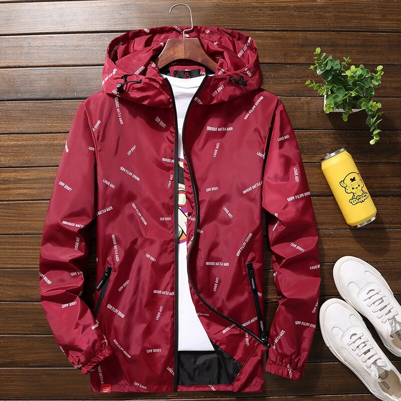 New Men's Hooded Jackets  Plus Size 10XL 9XL 8XL 7XL Windbreaker Casual Coat for Male Outerwear Streetwear jacket