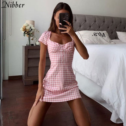 Nibber summer Bandage Bodycon mini Dress Women Lattice Halter Sexy Club Party ladies dress2019 beach Casual vacation short Dress