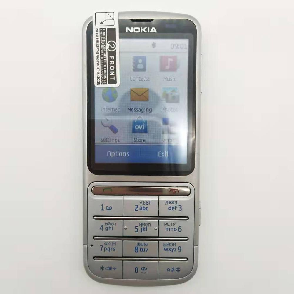 Nokia C3-01 Refurbished-Original C3-01 phone 2.4 'Inch 5MP Camera 1050mAh WIFI  Single Core Cellphone Free shipping