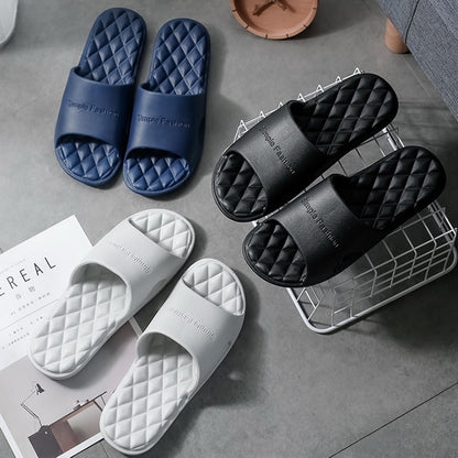 Non-slip Women's Slippers Thick Bottom Indoor Home Couples Home Bathroom Slippers Soft Ins Tide To Wear Cool Slippers