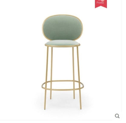 Nordic Bar Stool Wrought Iron Ins Creative Table Gold Lift Cafe Back Net Red High Chair Simple Counter Stool Bar Stools