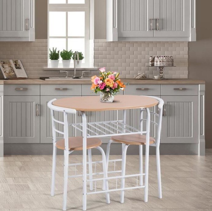 Nordic Bar Three-piece Dining Table Modern Simple Bar Coffee Table Chair Household Personalized High Stool Kitchen Furniture HWC