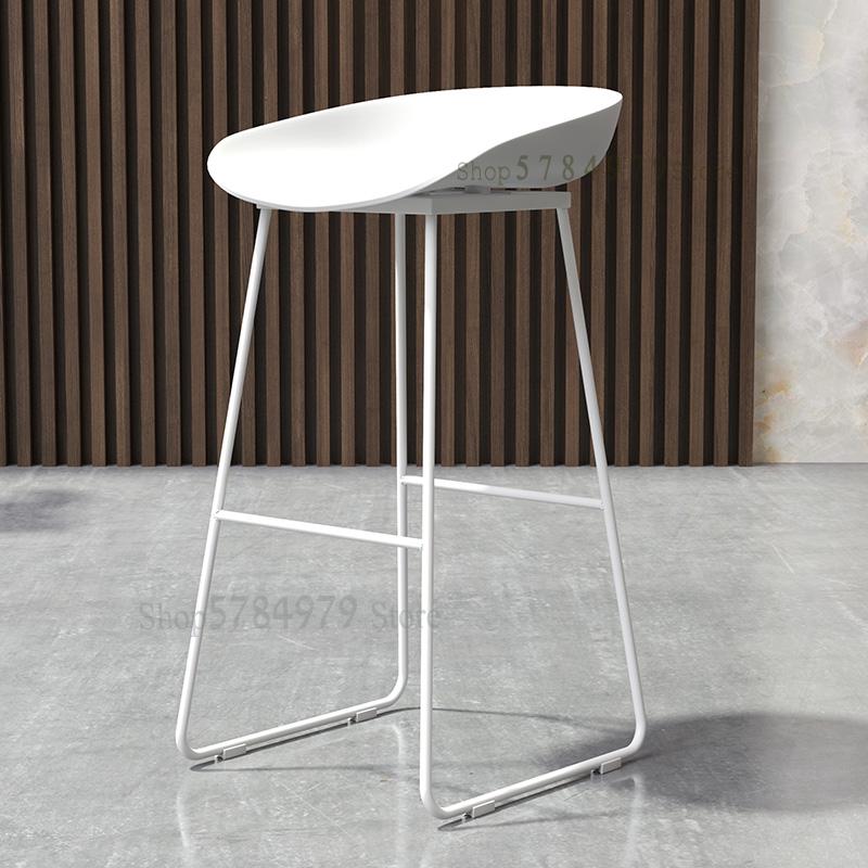 Nordic Iron Creative Simple Luxury Bar Table Chair Stool Leisure Coffee Shop Front Desk High Stool Designer Chair