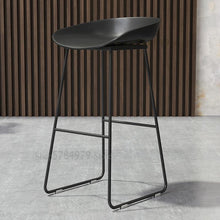 将图片加载到图库查看器，Nordic Iron Creative Simple Luxury Bar Table Chair Stool Leisure Coffee Shop Front Desk High Stool Designer Chair
