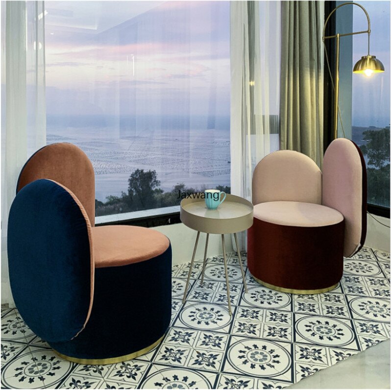Nordic Living Room Sofa Custom Single Sofa Lounge Sofa Luxury Single Chair Simple Home Designer Cactus Chair High Backrest Chair
