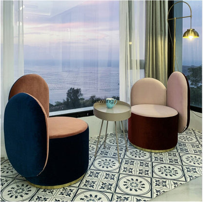 Nordic Living Room Sofa Custom Single Sofa Lounge Sofa Luxury Single Chair Simple Home Designer Cactus Chair High Backrest Chair