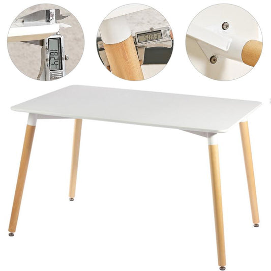 Nordic Minimalist Style Dining Table Non-slip Table Legs Natural Beech Leisure Table And Chair Home Living Room Coffee Table HWC