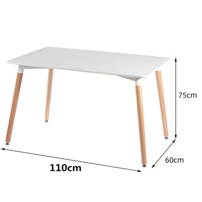 Nordic Minimalist Style Dining Table Non-slip Table Legs Natural Beech Leisure Table And Chair Home Living Room Coffee Table HWC
