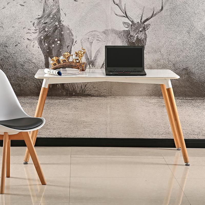 Nordic Minimalist Style Dining Table Non-slip Table Legs Natural Beech Leisure Table And Chair Home Living Room Coffee Table HWC