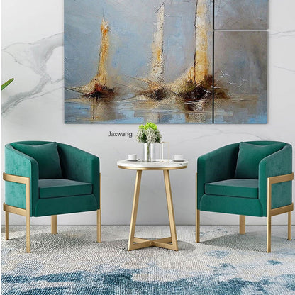 Nordic Single Sofa Luxury Single Sofa Living Room Lazy Iron Chair Lounge Minimalist Modern Backrest Armchair Designer Armchair