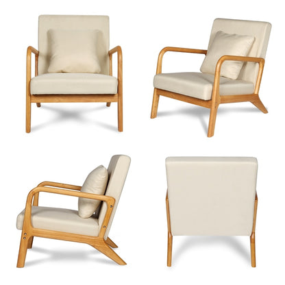 Nordic Sofa Chair Reading Armchair Modern Lounge Chair for Living Room Mid-Century Chair Balcony Leisure Chair Bedroom Furniture