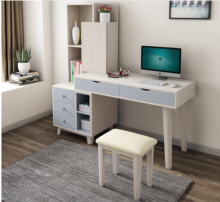 Nordic dresser computer desk one bedroom multifunctional desk bookshelf storage cabinet combination
