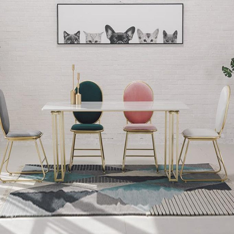 Nordic marble table coffee table