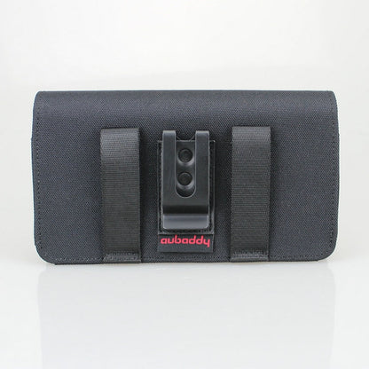 Nylon Double Decker Phone Belt Holster Case for iPhone 12 Pro Max, iPhone Xs Max, Samusng Galaxy S20 Ultra, Huawei Mate 30 Pro