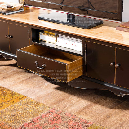 Odd Ranks Yield US Kang Side elm wood furniture French country living room TV Cabinet predetermined extended. TV Stand