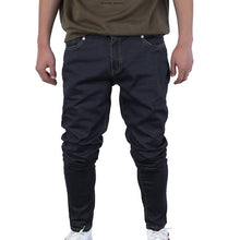 Load image into Gallery viewer, Oeak Men&#39;s Solid Color Jeans 2019 New Shinny Denim Pencil Pants Fashion Casual Straight Stretch  Trousers
