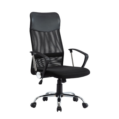 Office chair with high back and mesh cloth chair with adjustable height, ergonomic, can be rotated and supported by waist. Comfo