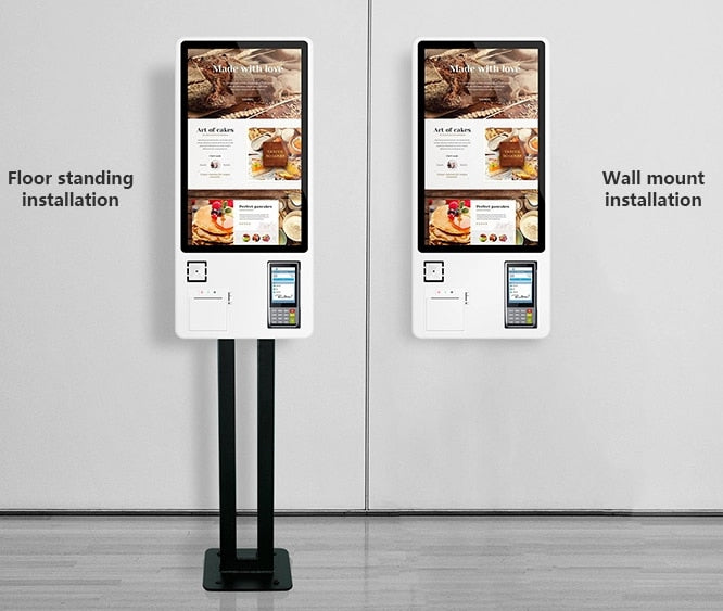 One-two-dimensional Code Scanning Device Built in camera and 4G modual and printer self service Ordering payment making Kiosk