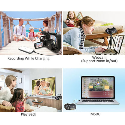 Ordro AC3 Vlog Video Camera Camcorder 4K WiFi Night Vision with IR Light Lens Hood Holder, for YouTube Blogger Shooting