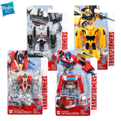 Original Hasbro Anime Movie Transformers Optimus Prime Hornet Megatron Starscream PVC Boxed Model Toy Gift