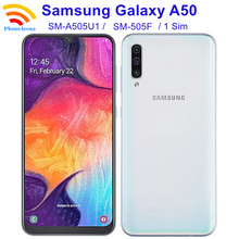 將圖片載入圖庫檢視器 Original Samsung Galaxy A50 A505FD A505U1【98% New】Unlocked Smartphones 4GB RAM 64GB ROM 6.4&quot; Octa Core NFC 4G LTE Cell Phone
