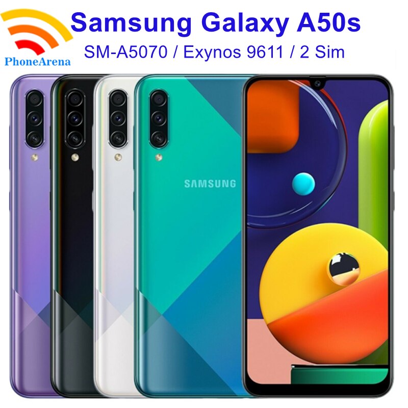 Original Samsung Galaxy A50s A5070【95% New】Unlocked Dual Sim Mobile Phone RAM 6GB ROM 128GB 6.4" Triple Camera NFC Exynos