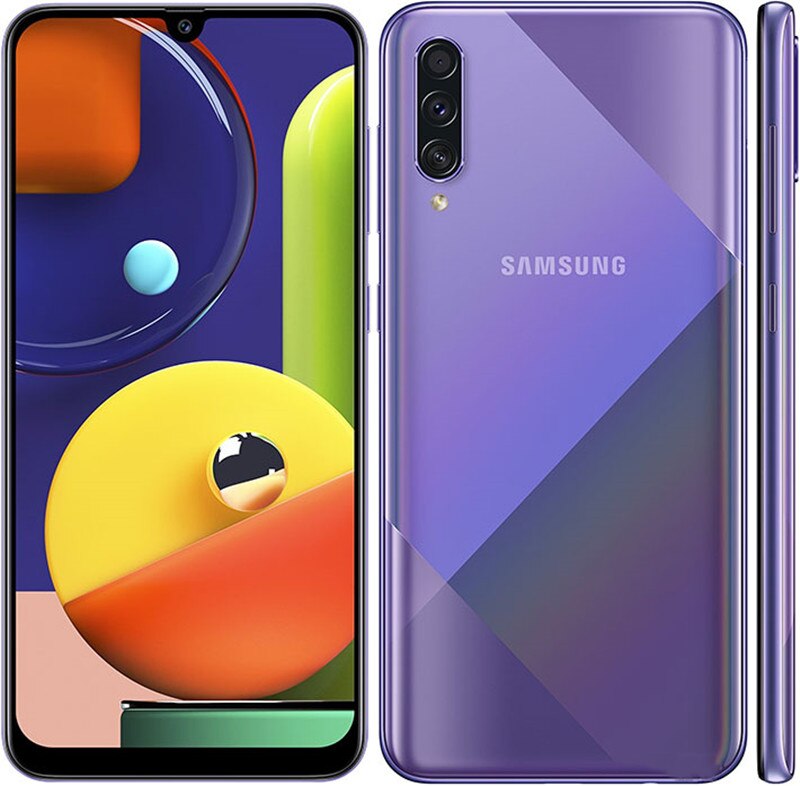 Original Samsung Galaxy A50s A5070【95% New】Unlocked Dual Sim Mobile Phone RAM 6GB ROM 128GB 6.4" Triple Camera NFC Exynos