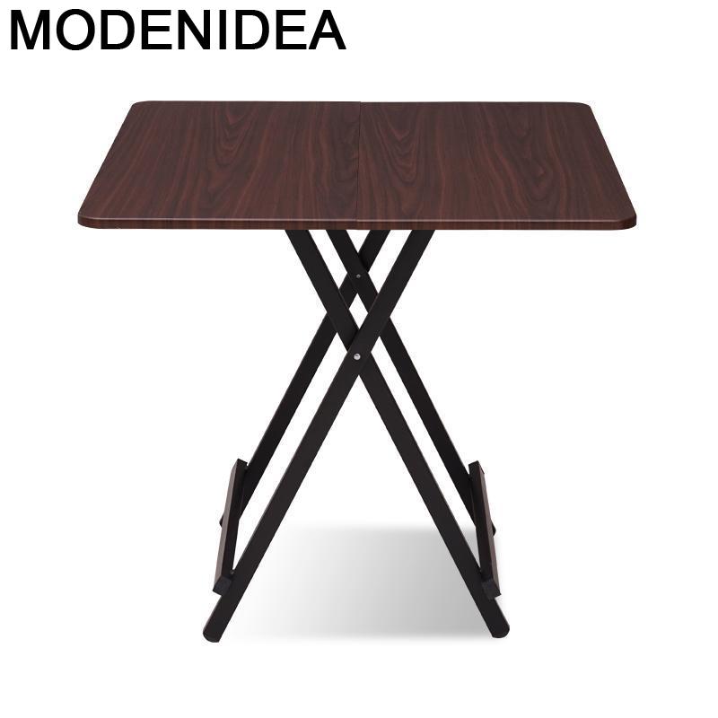Outdoor Oro Redonda Meja Makan Tablo Stall Dining Set Folding Kitchen Furniture Plegable Desk Mesa De Jantar Dinner Table