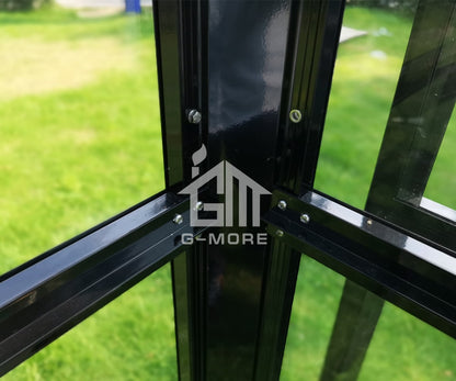 Outdoor Waterproof Aluminum Gazebo/Garden Green House Garden Black Color Greenhouse for Sale