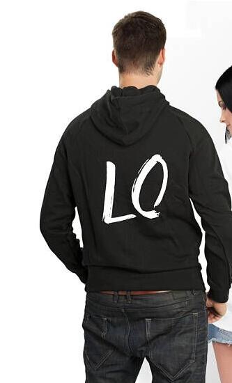 Oversize Women and Men Streetwear LO VE Letter Print Sweatshirts Hooded Loose Long Sleeve Couple Wear Moleton Tracksuit Pullover