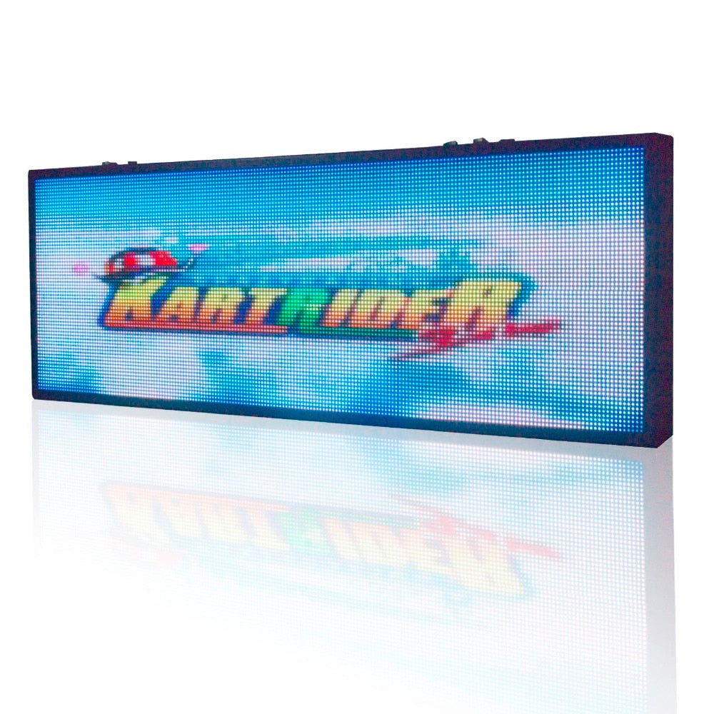 P5 indoor RGB HD LED display panel WiFi programmable advertisement scrolling video screen picture message board + tempera