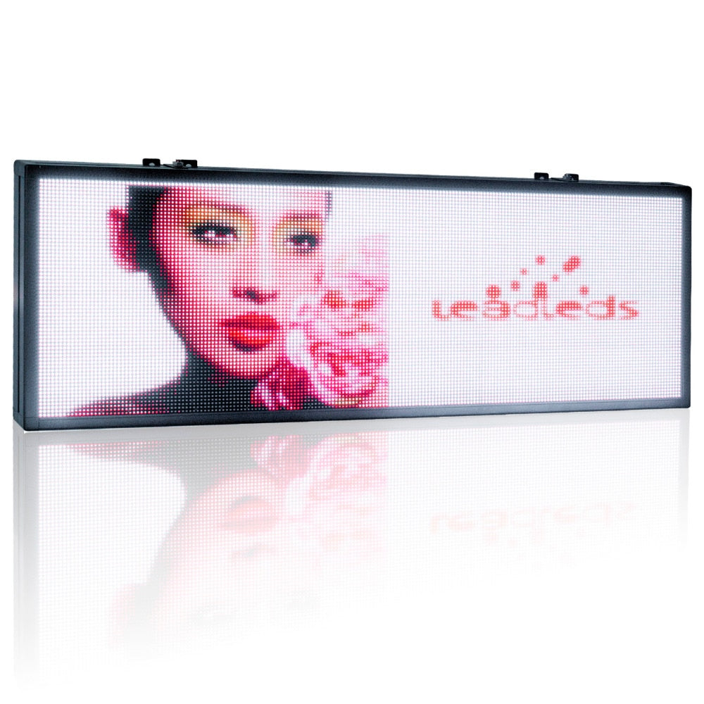 P5 indoor RGB HD LED display panel WiFi programmable advertisement scrolling video screen picture message board + tempera