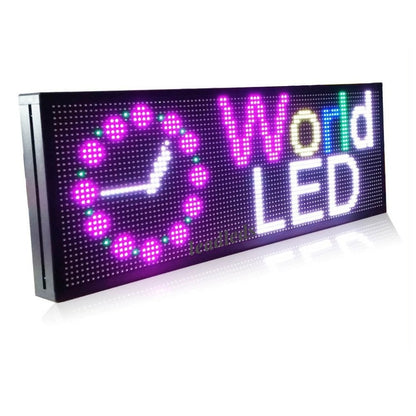 P5 indoor RGB HD LED display panel WiFi programmable advertisement scrolling video screen picture message board + tempera