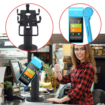 PDA POS Terminal Handheld 58mm Thermal Receipt Printer With MSR / IC / NFC Reader Restaurant Barcode Scanner with Pos Stand