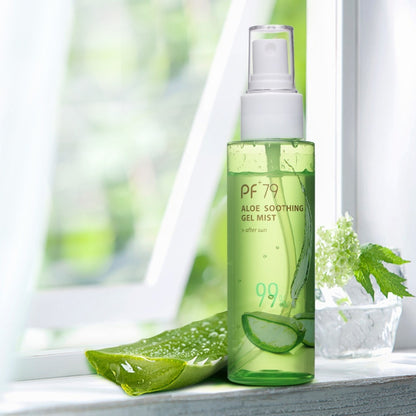 PF79 100ml Aloe Spray Moisturiser Organic Soothing Face Gel Mist Anti Acne Anti Sensitive Oil Control 99% Aloe Vera Gel Toner