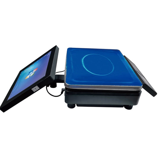 POS System Terminal Machine Touch Panel Screen Cash Register Retail PC Based Scale with Customer Display PC balance
