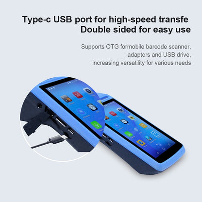 POS Terminal PDA Android 8.1 Handheld Restaurant Shop Cash Registers Wireless Bill Machine Thermal Printer Mobile 3G WIFI