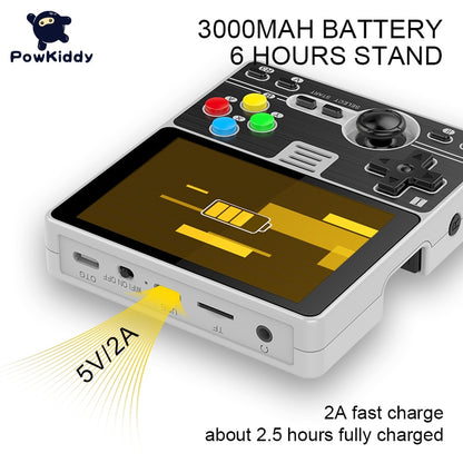 POWKIDDY New RGB20 3.5 " IPS Full-Fit Screen Built-in Wifi Module Multiplayer Online RK3326 Open Source Handheld Game Console