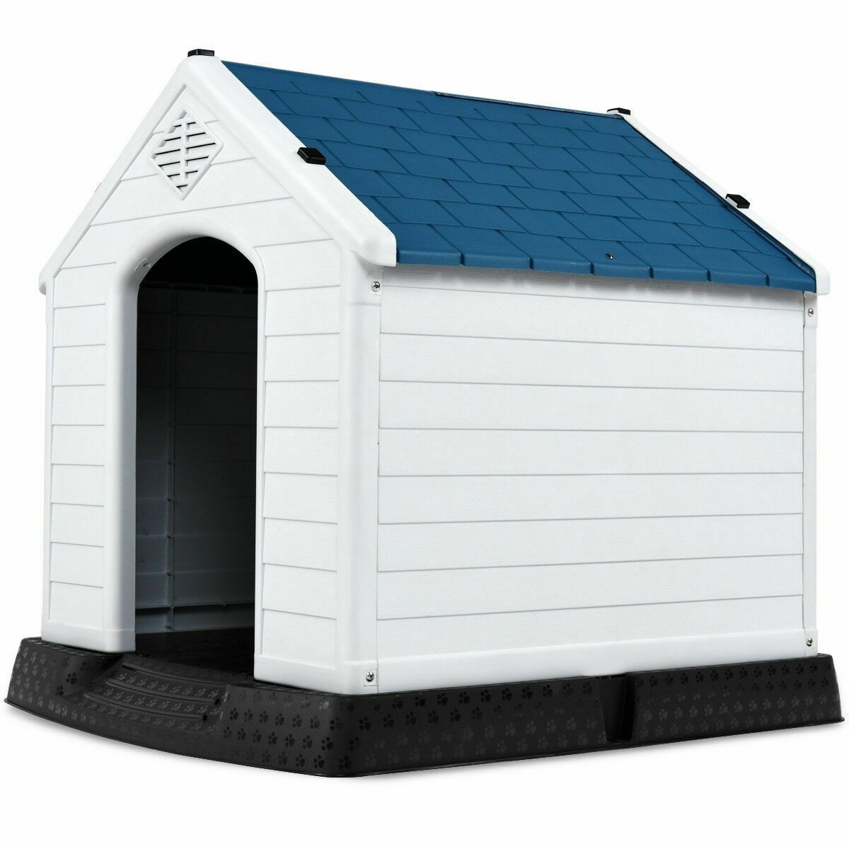 Plastic Waterproof Ventilate Pet Puppy House - Size: M
