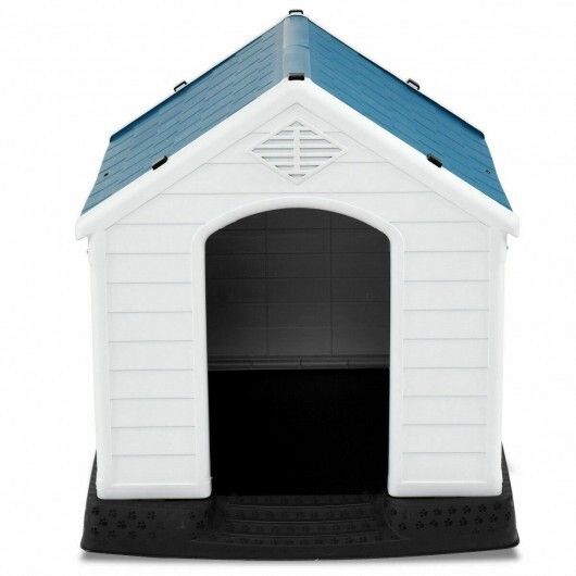 Plastic Waterproof Ventilate Pet Puppy House - Size: M