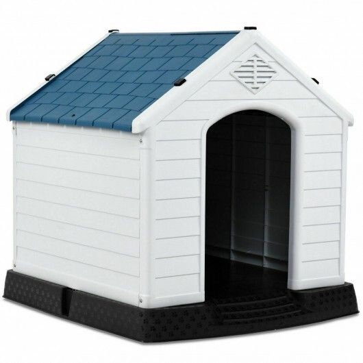 Plastic Waterproof Ventilate Pet Puppy House - Size: M
