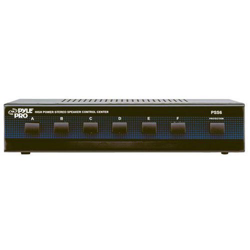 6 Channel High Power Stereo Speaker Selector
