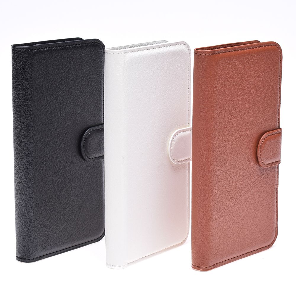 PU Litchi Pattern Leather Case For Xcover 3 G388F Wallet Cover With Card Slots Holder