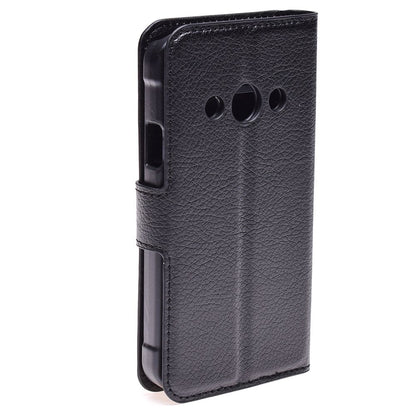PU Litchi Pattern Leather Case For Xcover 3 G388F Wallet Cover With Card Slots Holder