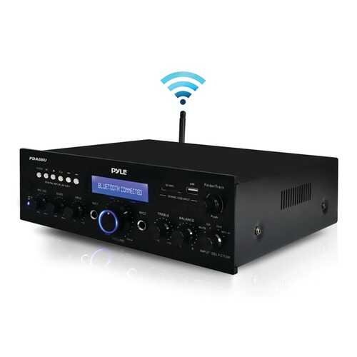 Pyle Home PDA6BU 200-Watt Bluetooth Stereo Amp Receiver with USB & SD Card Readers