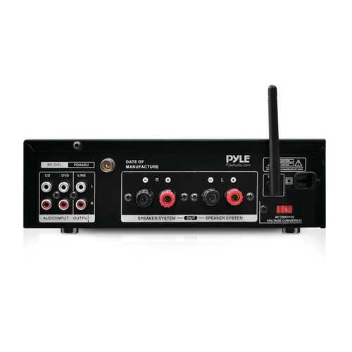 Pyle Home PDA6BU 200-Watt Bluetooth Stereo Amp Receiver with USB & SD Card Readers