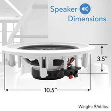 Cargar imagen en el visor de la galería, Pyle PDIC81RD In-Wall/In-Ceiling 8-Inch 2-Way Speakers
