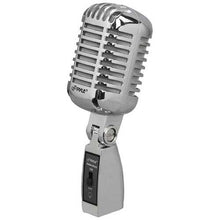 Load image into Gallery viewer, Pyle Pro PDMICR42SL Classic Retro Vintage-Style Dynamic Vocal Microphone (Silver)
