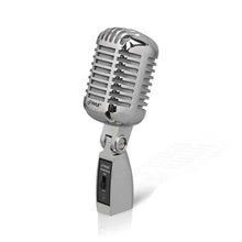 Load image into Gallery viewer, Pyle Pro PDMICR42SL Classic Retro Vintage-Style Dynamic Vocal Microphone (Silver)
