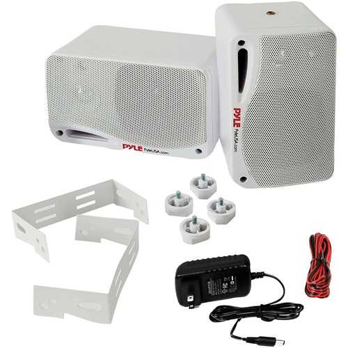 Pyle PDWR42WBT 3.5-Inch 200-Watt 3-Way Indoor/Outdoor Bluetooth Home Speaker System (White)